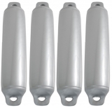 4x Standard Fender mit zwei Augen Ø 250 x 800mm Silber 4x Standard Fender mit zwei Augen Ø 250 x 800mm Silber