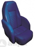 Steuerstuhl Race Pro Farbe Dunkelblau mit weißen Kontrastnähte Steuerstuhl Race Pro Farbe Dunkelblau mit weißen Kontrastnähte