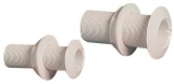 Borddurchlass aus weißem Kunststoff mit Gewinde 21mm Borddurchlass aus weißem Kunststoff mit Gewinde 21mm