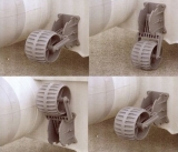 Dinghy Wheel Transporträder für Schlauchboote Paar Schlauchbooträder Massive Kunststoffräder Dinghy Wheel Transporträder für Schlauchboote Paar Schlauchbooträder Massive Kunststoffräder
