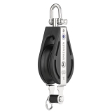 Block mit 1 Rolle, Wirbel und Hundsfott aus der S-Block Serie 12mm Block mit 1 Rolle, Wirbel und Hundsfott aus der S-Block Serie 12mm