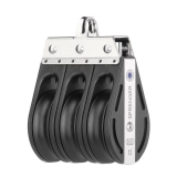 Block mit 3 Rollen und Bügel aus der S-Block Serie 12mm Block mit 3 Rollen und Bügel aus der S-Block Serie 12mm