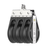 Block mit 3 Rollen und Bügel aus der S-Block Serie 12mm Block mit 3 Rollen und Bügel aus der S-Block Serie 12mm