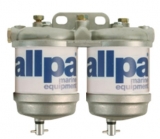 Doppelter Dieselfilter mit Wasserseparator bis Max 3500cc Kap 50L/Stunde ISO Doppelter Dieselfilter mit Wasserseparator bis Max 3500cc Kap 50L/Stunde ISO