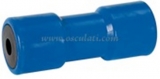 Mittlere Kielrolle mit Stahlkern + Kunststoffbuchse L 200mm Bohrung 21mm blau Mittlere Kielrolle mit Stahlkern + Kunststoffbuchse L 200mm Bohrung 21mm blau