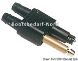 Anschlussstecker doppelter Schlauchanschluss f. vorübergenden Anschluss Anschlussstecker doppelter Schlauchanschluss f. vorübergenden Anschluss