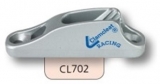 Clamcleat Baumklemme silber- für 3 - 6mm Tauwerk - mit Leitöse CL702