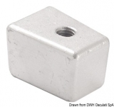 Fußanode für 25/70 PS Viertakter. Aluminium Fußanode für 25/70 PS Viertakter. Aluminium