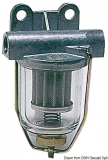 Treibstofffilter mit transparentem Schauglas Durchfluß 150 l/h max Treibstofffilter mit transparentem Schauglas Durchfluß 150 l/h max