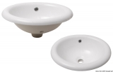 Weiße Keramikwaschbecken, oval 445x380x190mm Weiße Keramikwaschbecken, oval 445x380x190mm