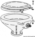 Ersatztoilettenschüssel aus Porzellan Ersatztoilettenschüssel aus Porzellan