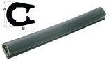 Scheuerleiste Farbe schwarz A 37mm x B 45mm Scheuerleiste Farbe schwarz A 37mm x B 45mm