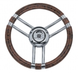 Steuerrad Lenkrad Modell 22 Niro 350mm Holzlook-Griff