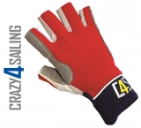 Racing Segelhandschuhe - 5 Finger geschnitten, rot Größe M Racing Segelhandschuhe - 5 Finger geschnitten, rot Größe M