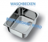 Sple rechteckig NIRO 360 x 360mm Auenma Tiefe 150mm