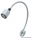 LED Kojen und Kartenleuchte mit flexiblen Arm, 330mm, titan silber 6 SMD LED LED Kojen und Kartenleuchte mit flexiblen Arm, 330mm, titan silber 6 SMD LED