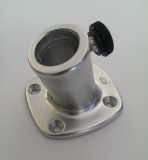 Flaggenstockhalter aus eloxiertem Aluminium mit Neigung 13mm Flaggenstockhalter aus eloxiertem Aluminium mit Neigung 13mm