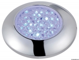 Wasserdichte Deckenleuchte, verchromt m. blau LED IP40 Wasserdichte Deckenleuchte, verchromt m. blau LED IP40