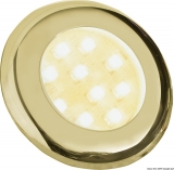 Einbau-Deckenleuchte Modell Nova 2 mit 9 LEDs, Außenmaterial ABS goldfarben Einbau-Deckenleuchte Modell Nova 2 mit 9 LEDs, Außenmaterial ABS goldfarben