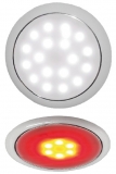 Day und Night LED-Deckenleuchte ohne Einbau weiß Blendring verchromt Day und Night LED-Deckenleuchte ohne Einbau weiß Blendring verchromt