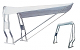 Teleskop-Verdeck Breit 145cm weiss Vorderverdeck
