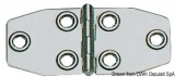 Scharnier AISI316, Stärke 1,5 mm poliert 102x46 mm Scharnier AISI316, Stärke 1,5 mm poliert 102x46 mm