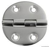 Scharnier verchromten hochglanzpolierten Inox Stahl 316 Typ A 180Grad AISI 316 65x65 mm Scharnier verchromten hochglanzpolierten Inox Stahl 316 Typ A 180Grad AISI 316 65x65 mm