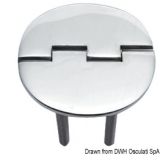 Scharnier verchromten hochglanzpolierten Inox Stahl 316 Typ C 95 Grad AISI 316 65x65 mm Scharnier verchromten hochglanzpolierten Inox Stahl 316 Typ C 95 Grad AISI 316 65x65 mm