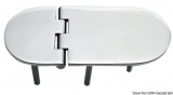 Scharnier verchromten hochglanzpolierten Inox Stahl 316 Typ C 95 Grad AISI 316 145x65 mm Scharnier verchromten hochglanzpolierten Inox Stahl 316 Typ C 95 Grad AISI 316 145x65 mm