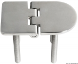 Scharnier verchromten hochglanzpolierten Inox Stahl 316 Typ C 95 Grad AISI 316 70x40 mm Scharnier verchromten hochglanzpolierten Inox Stahl 316 Typ C 95 Grad AISI 316 70x40 mm