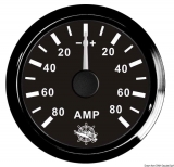 Amperemeter 80-0-80 Anzeige schwarz Blende schwarz Amperemeter 80-0-80 Anzeige schwarz Blende schwarz