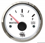 Wasserstandsanzeige 240 bis 33 Ohm Anzeige weiß Blende poliert Wasserstandsanzeige 240 bis 33 Ohm Anzeige weiß Blende poliert