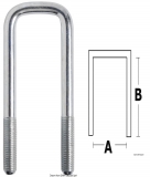 U-förmige Befestigungsklemmen für feste oder bewegliche Mittelrollen, 40mm, L=110mm U-förmige Befestigungsklemmen für feste oder bewegliche Mittelrollen, 40mm, L=110mm