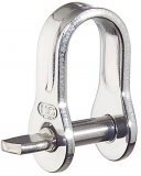 Flachschäkel weit - Edelstahl rostfrei, 21 x 15 mm Flachschäkel weit - Edelstahl rostfrei, 21 x 15 mm