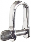 Flachschäkel eng - Edelstahl rostfrei, 16 x 8 mm Flachschäkel eng - Edelstahl rostfrei, 16 x 8 mm