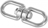 Wirbel Auge/Auge - Edelstahl rostfrei, 88 x 20 mm Wirbel Auge/Auge - Edelstahl rostfrei, 88 x 20 mm