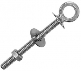 Augbolzen mit großer Auflage - Edelstahl rostfrei, M12 Augbolzen mit großer Auflage - Edelstahl rostfrei, M12