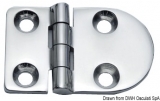 Scharnier verchromten hochglanzpolierten Inox Stahl 316 Typ A 180Grad AISI 316 63x40 mm Scharnier verchromten hochglanzpolierten Inox Stahl 316 Typ A 180Grad AISI 316 63x40 mm