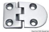 Scharnier verchromten hochglanzpolierten Inox Stahl 316 Typ B 95 Grad AISI 316 63x40 mm Scharnier verchromten hochglanzpolierten Inox Stahl 316 Typ B 95 Grad AISI 316 63x40 mm