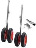 Slipräder für Schlauchboote Typ HOCHKLAPPBAR und AUSZIEHBAR Heavy Duty lange Luftkammer und Doppelreifen Slipräder für Schlauchboote Typ HOCHKLAPPBAR und AUSZIEHBAR Heavy Duty lange Luftkammer und Doppelreifen