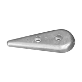 Plattenanode Tropfenform 136X58X14 Zink Plattenanode Tropfenform 136X58X14 Zink