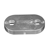 Anoden anschraubbar Plattenanoden Oval plate without insert 3,9kg Zink Anoden anschraubbar Plattenanoden Oval plate without insert 3,9kg Zink