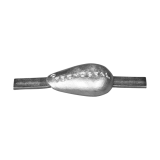 Anschweiß Anode teardrop type Series 00350 mit Lasche Tecnoseal Zink 1,80 Kg Anschweiß Anode teardrop type Series 00350 mit Lasche Tecnoseal Zink 1,80 Kg