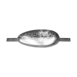 Anschweiß Anode teardrop type Series 00350 mit Lasche Tecnoseal Zink 5,00 Kg Anschweiß Anode teardrop type Series 00350 mit Lasche Tecnoseal Zink 5,00 Kg