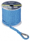 Ankerleine 3 kadeelig aus Polyester Durchmesser 12mm blau 30 Meter Ankerleine 3 kadeelig aus Polyester Durchmesser 12mm blau 30 Meter