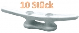 10 x Kunststoffklampen weiß Lochabstand 30mm 10 x Kunststoffklampen weiß Lochabstand 30mm