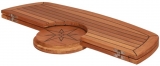 Teak Tischplatte klappbar Abmessung 61x94cm Teak Tischplatte klappbar Abmessung 61x94cm