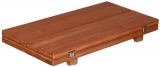 Teak Tischplatte Wing glatt Abmessung 33/66 x 65cm Teak Tischplatte Wing glatt Abmessung 33/66 x 65cm