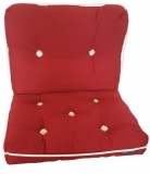 Kapokkissen mit mit Rückenlehne Farbe burgundrot Maße 70 x 46 x 13 cm Kapokkissen mit mit Rückenlehne Farbe burgundrot Maße 70 x 46 x 13 cm