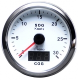 Silverline GPS Tachometer WEMA 30kn - 54km/h weiß Silverline GPS Tachometer WEMA 30kn - 54km/h weiß